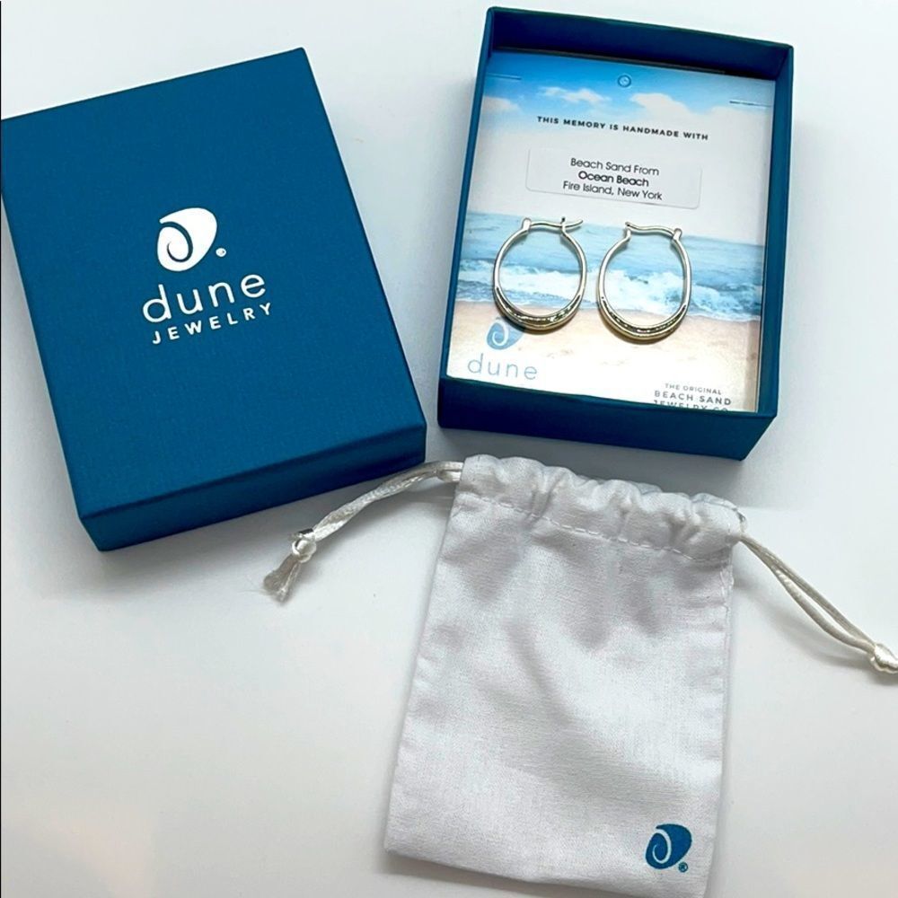NWT Dune Jewelry Sterling Silver Hoop Earrings